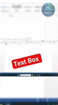 How to add text box ms word #msword #textbox #shorts