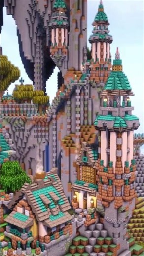 My BEST Minecraft BUILD (so far) - Sky Castle