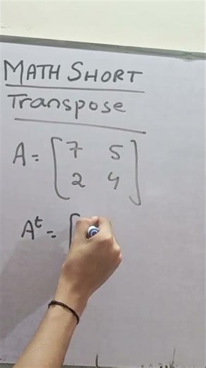 Transpose Trick 🔥 | Math Hack 😍 | #maths