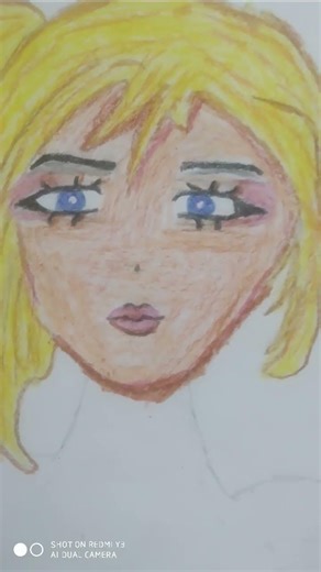 drawing using of wax crayons 🌺😍