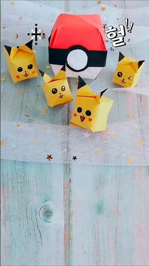 DIY Pikachu from Scratch | Cute & Simple Pokémon Project! #art #crafts #diycrafts #shorts