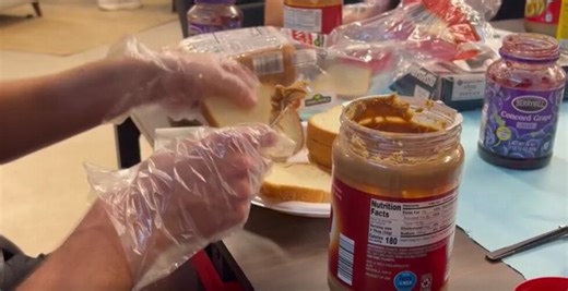 College students make sandwiches for food-insecure children in Bay County
