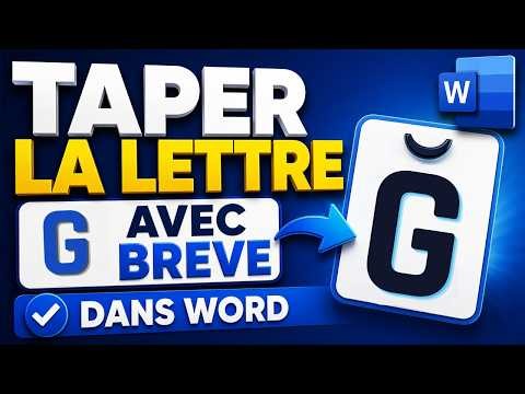 Comment Taper La Lettre G Avec Breve (Ġ) Dans Word Facilement ✍️💻