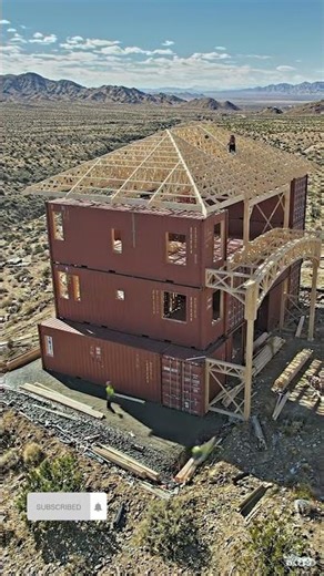 They Turned Shipping Containers into THIS Desert Mansion | Satisfying Build Timelapse