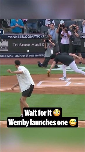 Spurs’ Victor Wembanyama let it loose on the 2nd throw 😂
