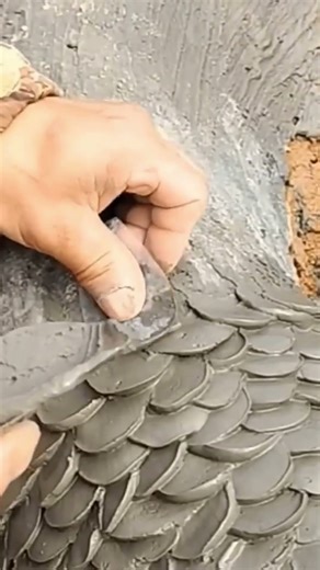 Creative Cement Work | Making a Realistic Dragon peels