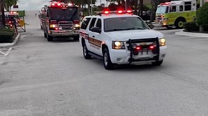 Florida’s West Coast: Our teams are coming to help! #PBCFR is sending personnel and trucks over to aid in response to the aftermath of #HurricaneIAN. The State of Florida Emergency Management requested assets and personnel including multiple Engines, Rescues and a Hazmat Response Team. PBCFR is also helping to staff the All Hazards Management Team and the Florida Communications Task Force. Multiple local fire departments left this morning from PBCFR HQ in WPB as two #StrikeTeams of Engines and R