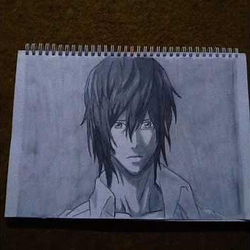 drawing light yagami step by step with me. #shorts