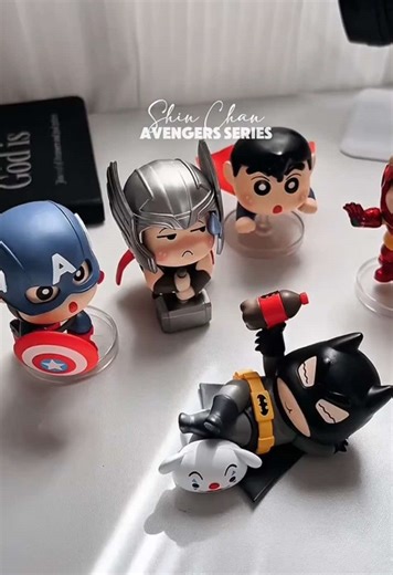 Crayon Shin Chan x Avengers Toy Collection Unveiled