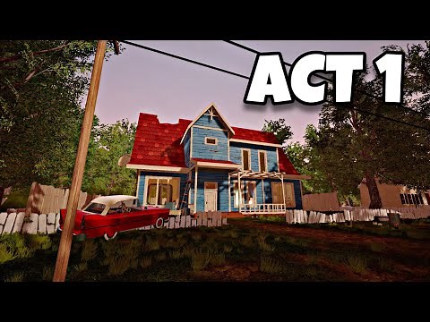 HELLO NEIGHBOR But It's ALPHA 1 [ACT ONE WALKTHROUGH]