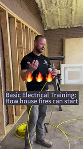 Electrical Training: How house fires start. A master electrician explains. #shorts, #remodel, #homebuild | The Home Building and Remodeling Show