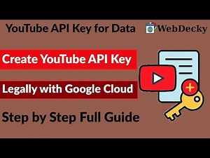 How to Get YouTube API Key Legally | Google Cloud Console (Step-by-Step)