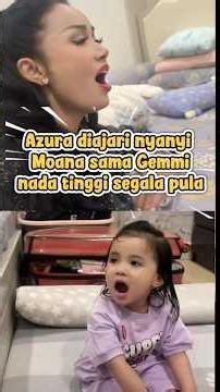 Azura taught how to sing Moana by Gemmi, goes straight for the high notes #krisdayanti #aurelherm...