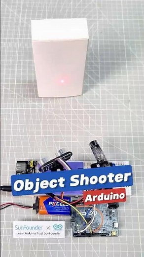 Ultrasonic Radar Turret with Arduino #arduino #arduinoproject