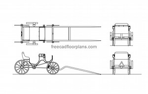 Horse Carriage - Free CAD Drawings