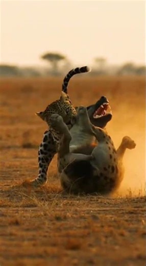 Leopard vs Hyena: The Ultimate Battle for Survival! 🐆💥