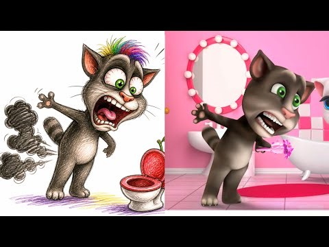 Ultimate Marathon -Talking Tom Shorts Compilation|Skateboard Disaster Talking Tom|Funny Drawing Meme