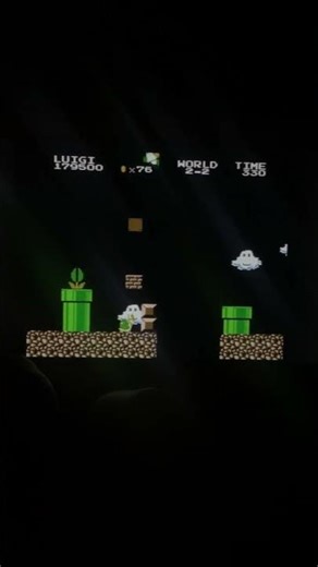 W 2-2 Koopa Shells Fun with Luigi- Super Mario Bros 2 1986 "Lost Levels"