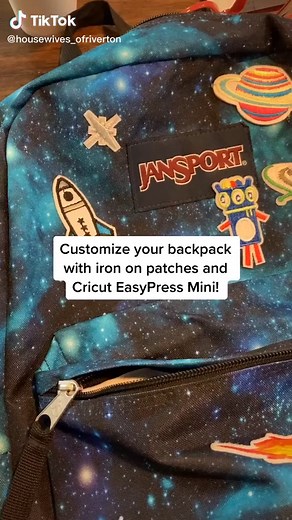 Customize Your Backpack with Iron On Patches and Cricut EasyPress Mini