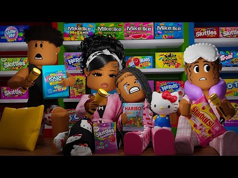TRAPPED IN A HUGE MALL FOR 24 HOURS!! *POWER OUTAGE!!* | Bloxburg Family Roleplay