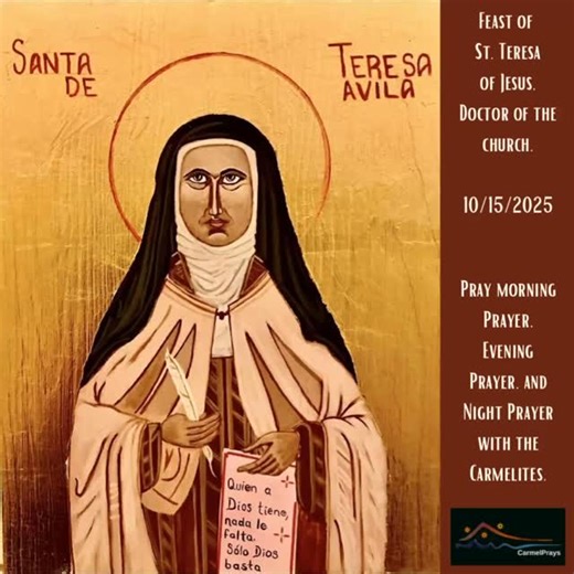 203 reactions · 19 shares | #carmelitespirituality #carmelitefriars #orderofcarmelites #carmelites #thecarmeliteway #catholicfaith #carmelitefamily #carmelprays #stteresaofjesus | Carmelites | Facebook