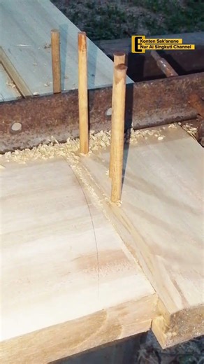 Doweling for Door Frame Lock #woodworking #idea #carpenter