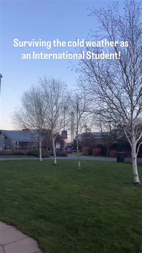 Surviving winter as an international student ❄️ Winter is in full swing here in Birmingham, and for many of our international students, this cold weather can be a big change from warmer climates. Here are some simple tips to help you stay warm and cosy on campus this season. 🧣✨ | Aston University