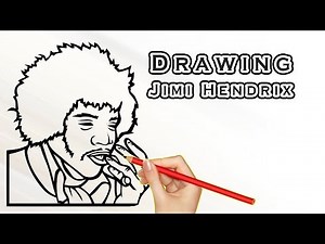 Drawing Jimi Hendrix | Drawing Famous People | Draw Easy For Kids