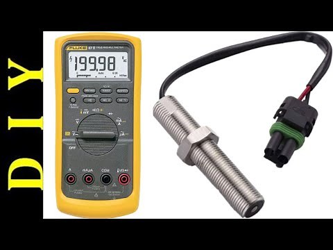 Magnetic Pickup Speed Sensor Test on Perkins Diesel Generator.