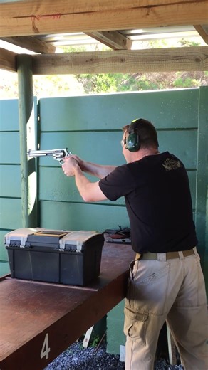 BOOM! 50% load on the 500 S&W.