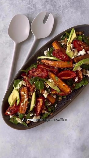 Roasted Sweet Potato, Avocado & Lentil Salad Recipe