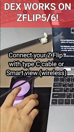 Samsung Dex works on Z Flip 5/6! It's so-called Nex Dex!