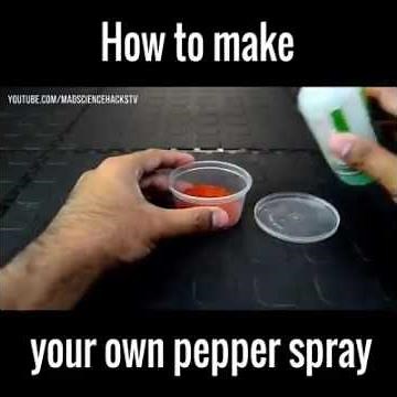 How to make pepper spray DIY 2016