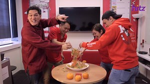 28K views · 188 reactions | Chinese New Year is the Lou Sang season, and we've got Sam and Anson from Melody to explain what the ingredients represent! (and a lil CNY karaoke and dance session?) 裏 #CNYOnHITZ #HITZMorningCrew | HITZ | Facebook