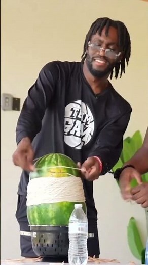 The Watermelon Exploded! 😂😂