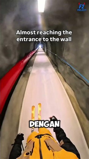 Enter This Tunnel… Exit Straight to the Steepest 46° Slope with No Turning Back! 😳⛷️