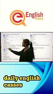 Parts of Speech Made Easy | Grammar Basics | Easy Trick #englishpoint #partsofspeech