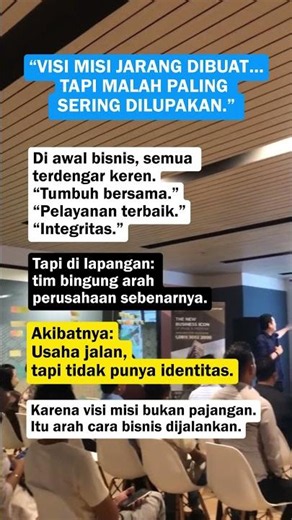 Visi dan Misi Perusahaan Bisa Mempengaruhi Omzet! #shorts