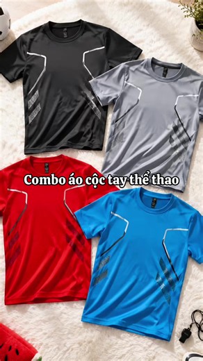 Combo áo cộc tay thể thao nam 3-4-5 | Phù hợp mọi lứa tuổi