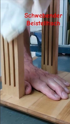 Schwebender Tisch aus Holz selber machen, ganz ohne Schrauben,diy