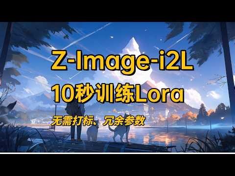 「Lora训练」Z-Image-base i2L 一分钟极速训练一个风格Lora 解决相同风格图片获取 ai教学
