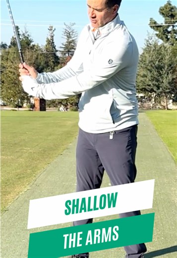 This drill uses a rewind-from-impact approach to help you feel shallower arms in the delivery position. Click the link in our bio to watch the full drill at golfsmartacademy.com #golftiktok