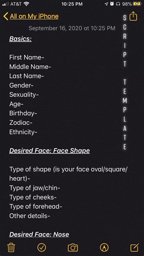 This is a VERY detailed script template. You don’t have to have all this information on your script || #fyp#foryoupage#like#follow#comment#question
