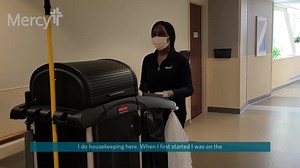 You may not always see Mercy co-workers like Aquria Young and Mary Schnell, but the behind-the-scenes work by Environmental Services teams is vital to keeping patients safe at all hours of the day - especially during a pandemic. Happy EVS Week! #FacesOfMercy | Mercy