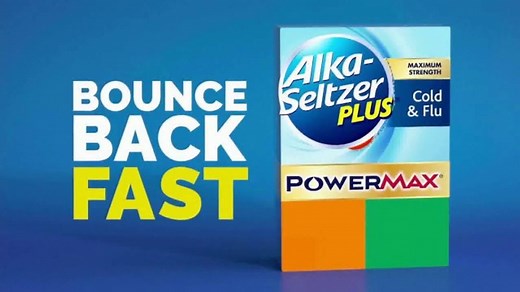 Alka-Seltzer Plus Maximum Strength Cold & Flu PowerMax TV Spot, 'Bounce Back Fast'