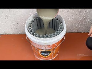 Handmade Cement Ideas. How To Cast Beautiful Flower Pots From PVC Pipes And Cement.