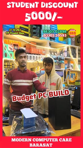 Budget Pc Build / Best Computer Shop in Kolkata / Modern Computer Care Barasat ✨#intel