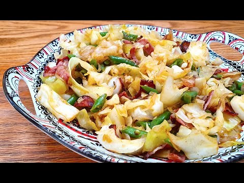 Try This With Fennel Seeds its Amazing | How To Make Cabbage & Bacon