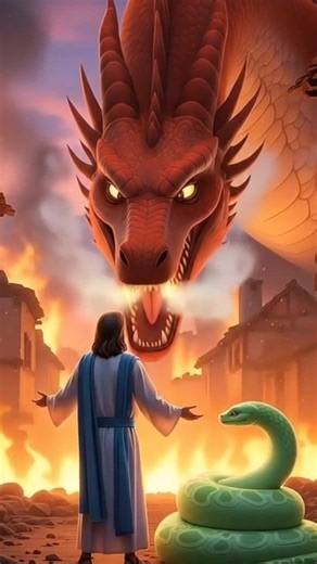 La Bataille du Feu et de la Foi 🔥 ✝️ Jésus et le Python Blanc 🐍 ont Brisé la Malédiction #shorts