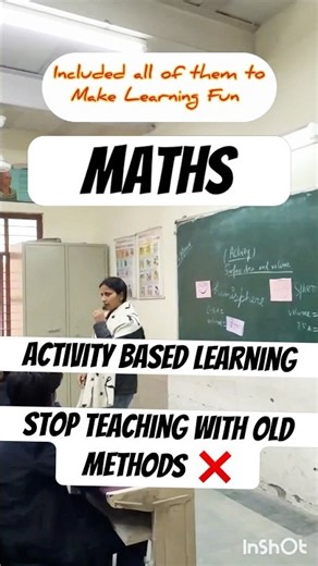 When formulas meet activities 📊😊📖Surface Area &Volume explained in classroom #classroomtocamera